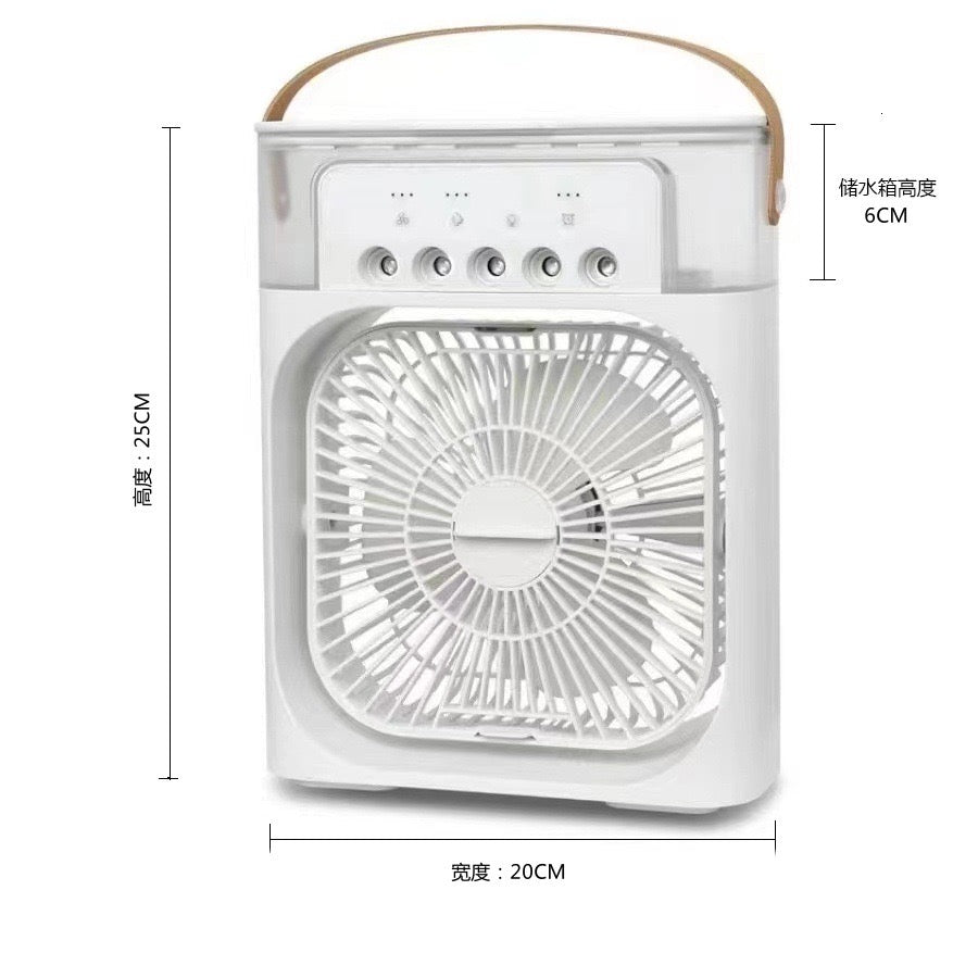 Ventilador Enfriador de Aire Portátil 3 en 1 – Mini Aire Acondicionado para Habitación, Oficina y Coche | Enfriamiento Rápido + Humidificador | Se envía desde EE. UU. 🇺🇸 | ¡Producto estrella en TikTok y Amazon!