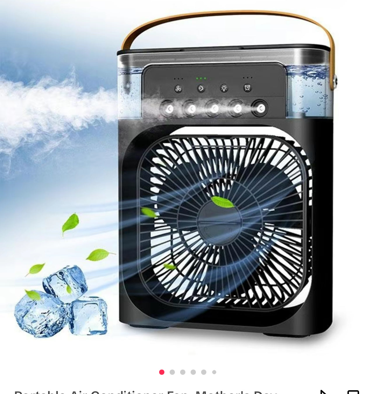Ventilador Enfriador de Aire Portátil 3 en 1 – Mini Aire Acondicionado para Habitación, Oficina y Coche | Enfriamiento Rápido + Humidificador | Se envía desde EE. UU. 🇺🇸 | ¡Producto estrella en TikTok y Amazon!