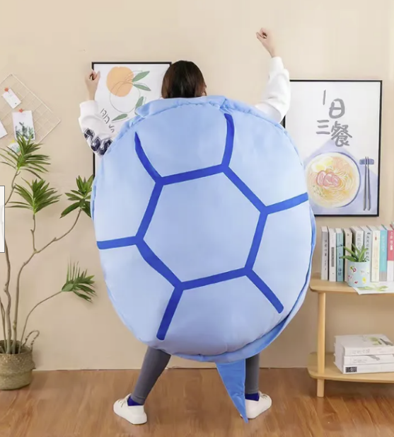 Almohada portátil con caparazón de tortuga