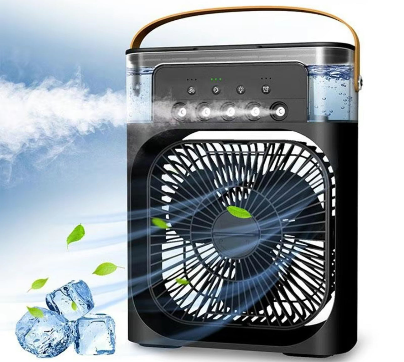 Ventilador Enfriador de Aire Portátil 3 en 1 – Mini Aire Acondicionado para Habitación, Oficina y Coche | Enfriamiento Rápido + Humidificador | Se envía desde EE. UU. 🇺🇸 | ¡Producto estrella en TikTok y Amazon!