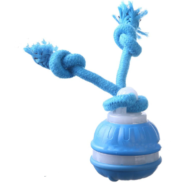 Juguete interactivo para mascotas con forma de bola rodante, recargable por USB