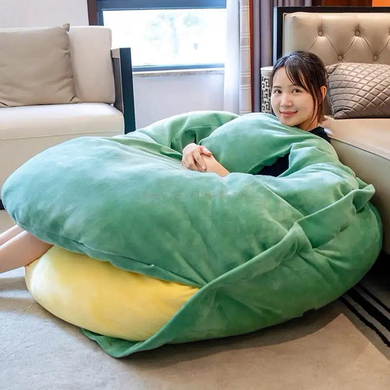 Almohadas Verdes Ponibles con Forma de Caparazón de Tortuga