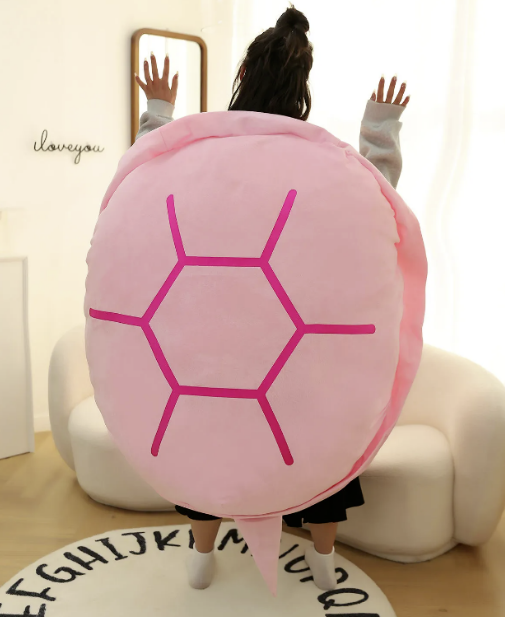Almohada portátil con caparazón de tortuga