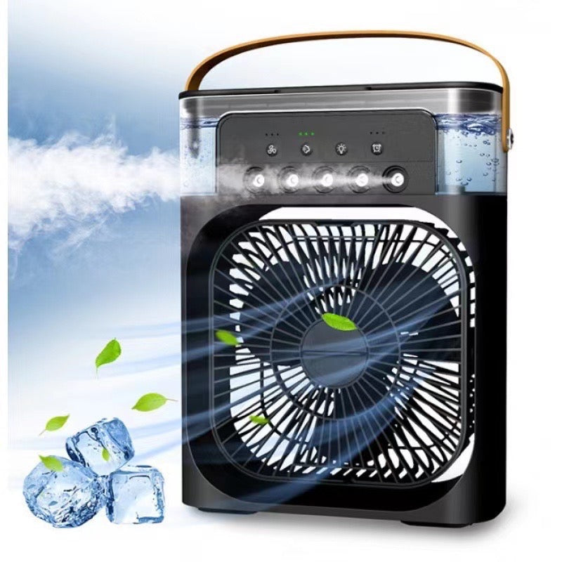 Ventilador Enfriador de Aire Portátil 3 en 1 – Mini Aire Acondicionado para Habitación, Oficina y Coche | Enfriamiento Rápido + Humidificador | Se envía desde EE. UU. 🇺🇸 | ¡Producto estrella en TikTok y Amazon!