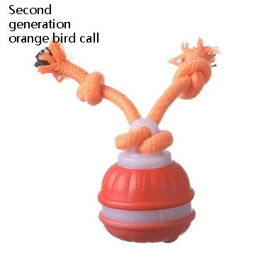 Juguete interactivo para mascotas con forma de bola rodante, recargable por USB